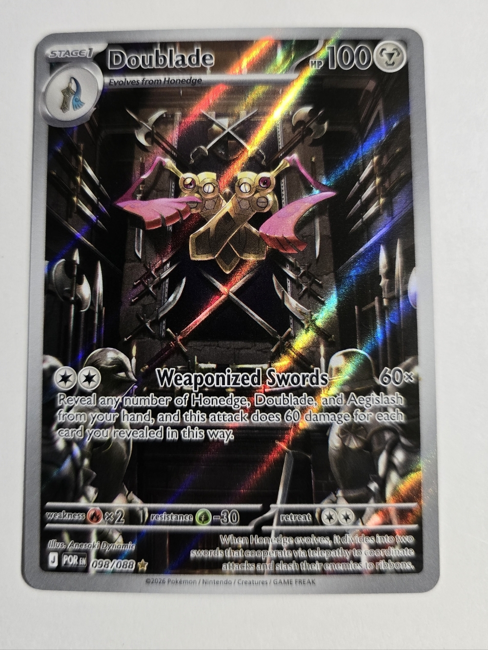 Doublade 098/088 Illustration Rare - Pokémon TCG: Perfect Order - English NM